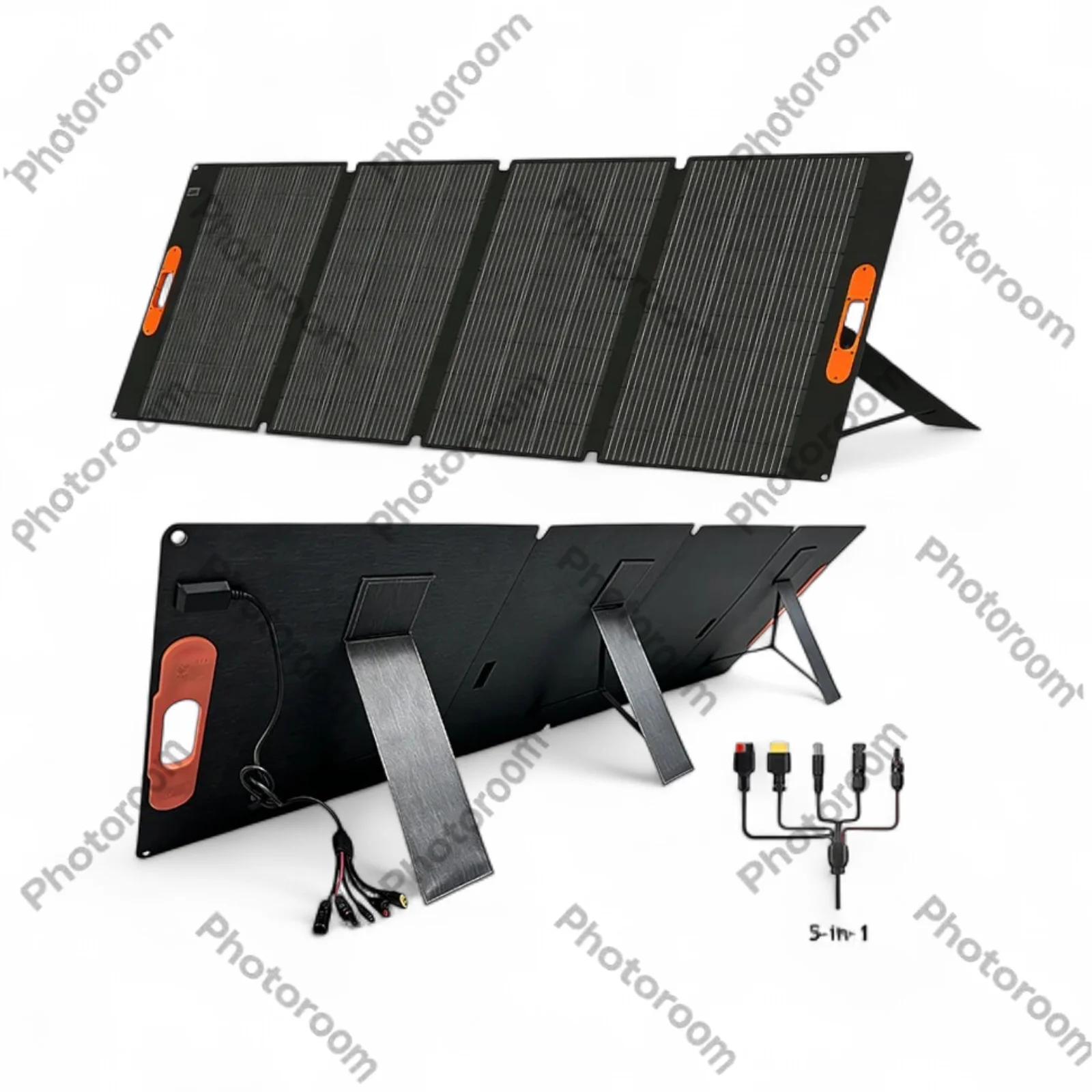 220W Portable Solar Panel with Foldable Design